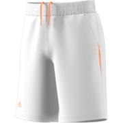 Adidas Boys Barricade Short - White/Glow Orange